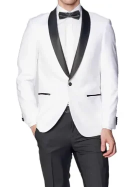 Mens-Black-Shawl-Lapel-Single-Breasted-White-Tuxedo-Suit