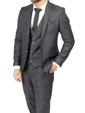 Shop Mens Imperial Grey Three Piece Dinner Prom Wedding Dress Suit