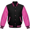 Black and Pink Varsity Jacket
