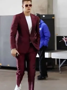 Buy Joe Burrow Maroon Suit