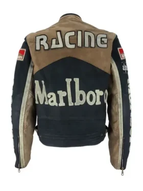 Buy Marlboro Leather Racing 1990s Black Jacket
