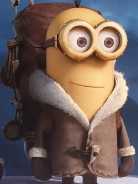 Despicable Me 4 Minions Shearling Leather Jacket On Sale