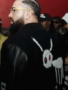 Order Drake For All The Dogs Black Varsity Jacket