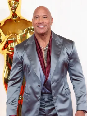 Oscar Award 2024 Dwayne Johnson Metallic Suit For Sale