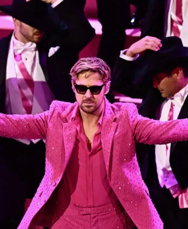 Oscar Awards 2024 Ryan Gosling Pink Suit