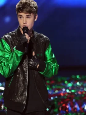 Shop Justin Bieber The X Factor Faux Leather Jacket