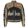Shop Marlboro Leather Racing 1990s Black Jacket