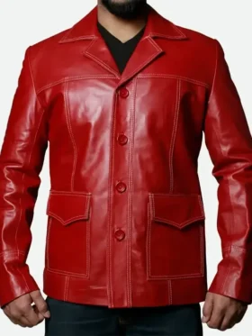 Shop Tyler Durden Fight Club Red Jacket
