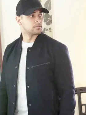 Wilmer Valderrama NCIS S14 Black Bomber Jacket