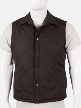 Yellowstone John Dutton Brown Quilted Vest