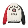 Buy Avirex Block Color Real Leather Jacket