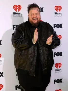 Jelly Roll 2024 iHeartRadio Music Awards Leather Jacket On Sale