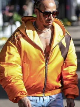 Lewis Hamilton Orange Ombre Coat sale