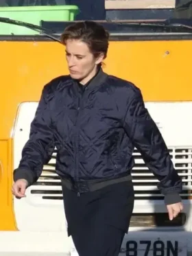 Vicky McClure Alex Rider S03 Blue 'Bomber Jacket