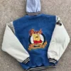 90s Xxxtentacion The Pooh Winnie Varsity Jacket Back