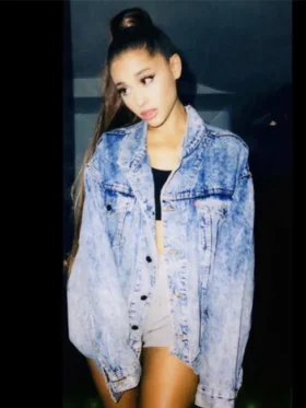 "Buy Ariana Grande Blue Denim Jacket for Men and Women"