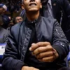 Barack Obama 44 Black Satin Jacket
