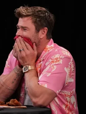 Chris Hemsworth Hot Ones Show Viscose Shirt