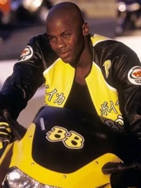 Derek Luke Yellow Biker Jacket