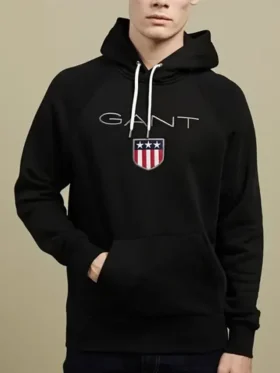 Gant Black Pullover Hoodie