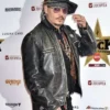 Johnny Depp Distressed Brown Leather Jacket For Men