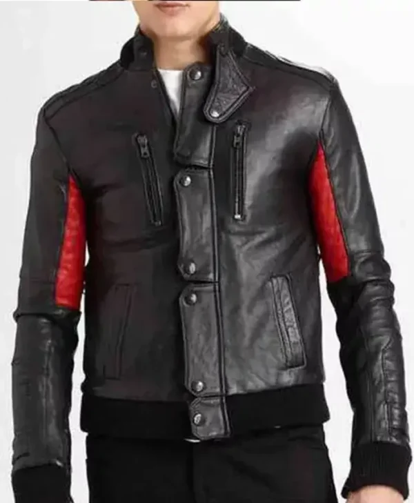 Kid Cudi Surface to Air Black Leather Jacket