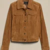 Lisa Weil The Cleaning Lady S03 Suede Trucker Jacket For Women