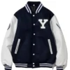 Shop Yonsei University Blue Varsity Jacket