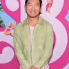 Simu Liu Barbie Movie Event Suede Green Jacket