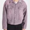 All American S06 Spencer James Purple Denim Jacket On Sale