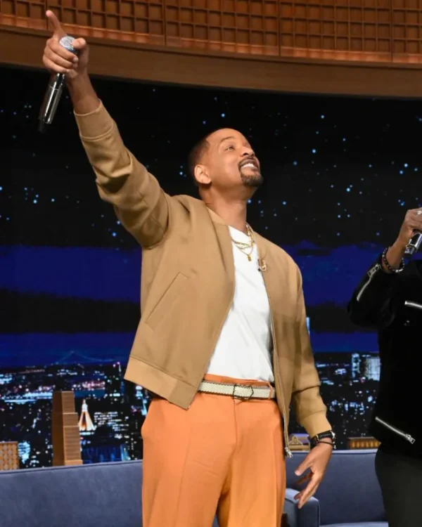 Buy The Tonight Show Starring Jimmy Fallon Will Smith Brown Jacket