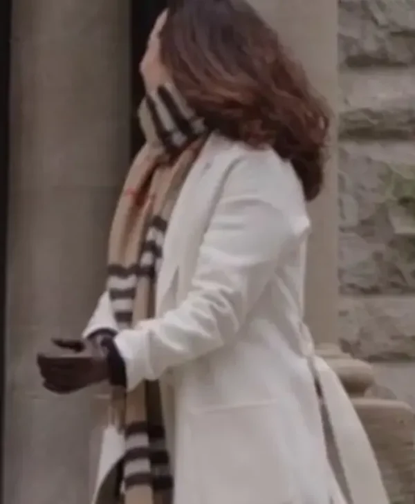 Dark Matter 2024 Alice Braga White Wool Coat For Women
