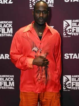 Nicco Annan American Black Film Festival Silk Eagle Shirt