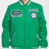 Philadelphia Eagles Crest Emblem Kelly Green Varsity Jacket