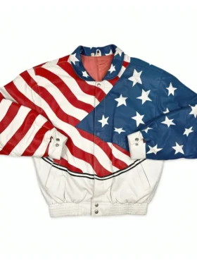 Buy 90 Day Fiance Happily Ever After Michael USA Flag Eagle Leather Jacket