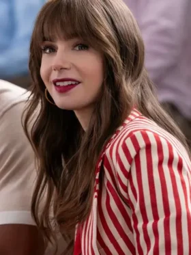 Emily in Paris Season 04 Lily Collins Stripe Blazer